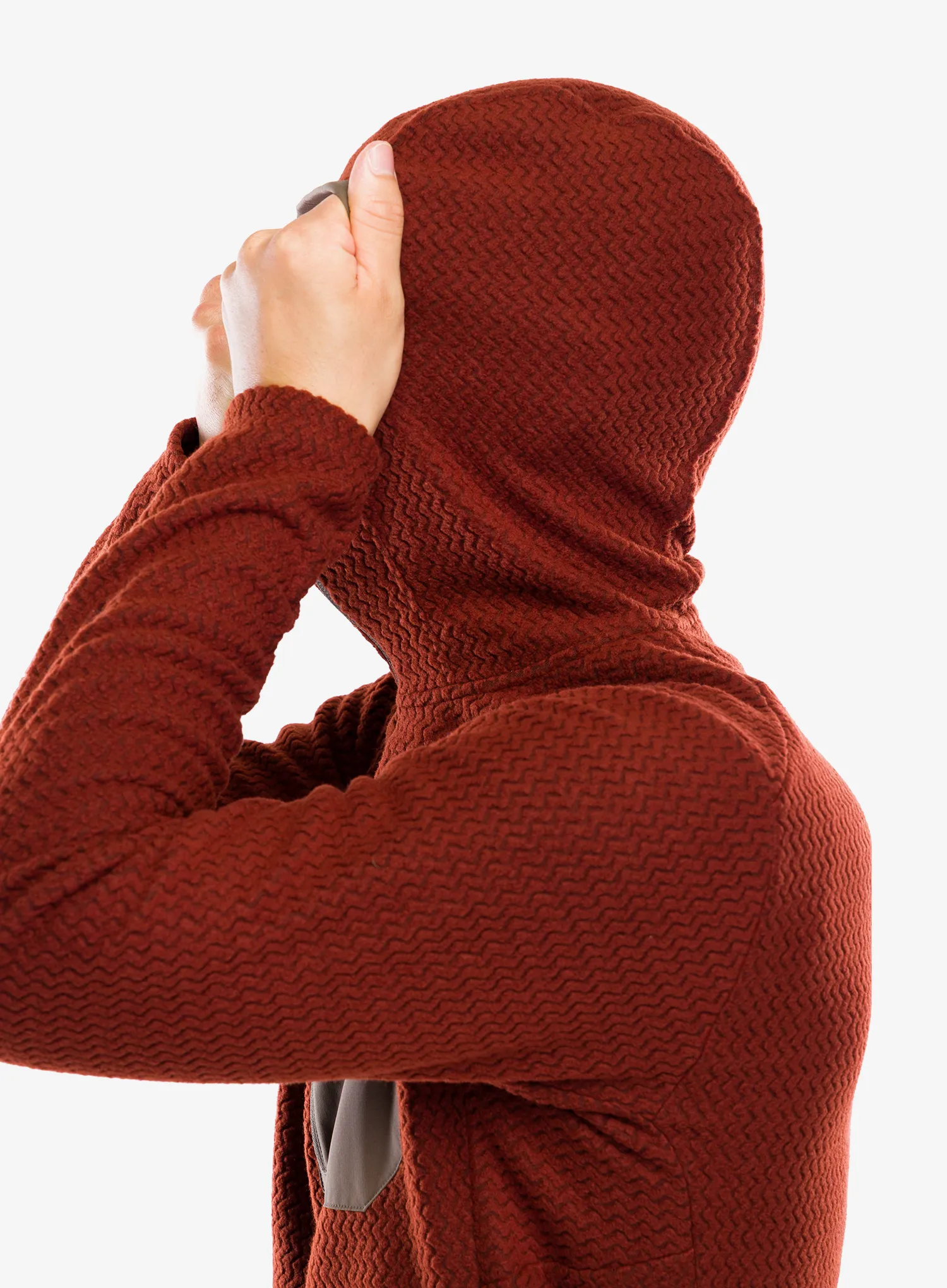Кофта флісова Patagonia R1 Air Full-Zip Hoody - dried vanilla