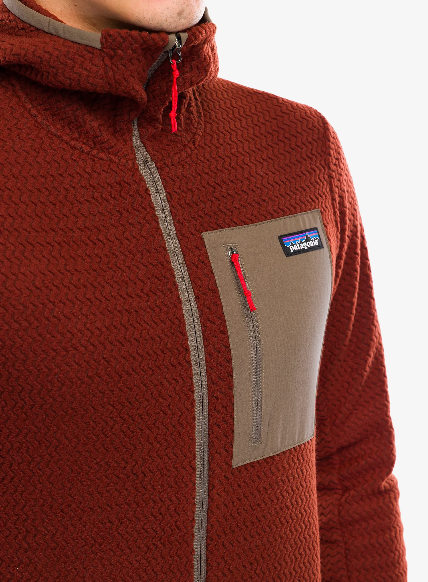 Кофта флісова Patagonia R1 Air Full-Zip Hoody - dried vanilla
