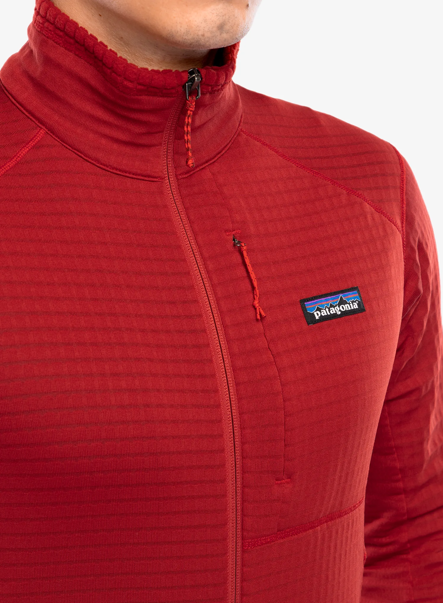 Кофта флісова Patagonia R1 Hybrid Jacket - amanita red
