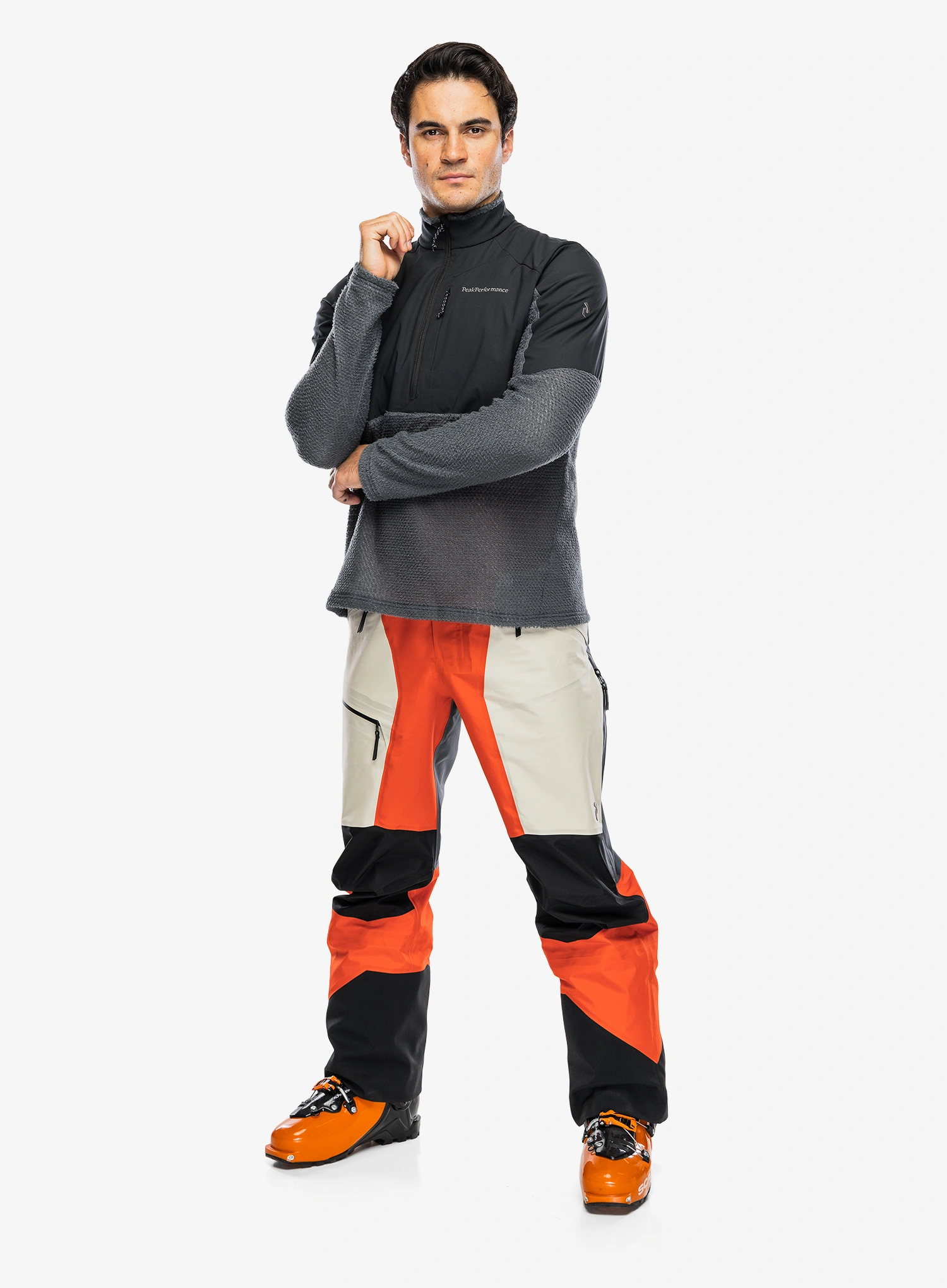 Кофта флісова Peak Performance Freelight Alpha Half Zip - mountain mist