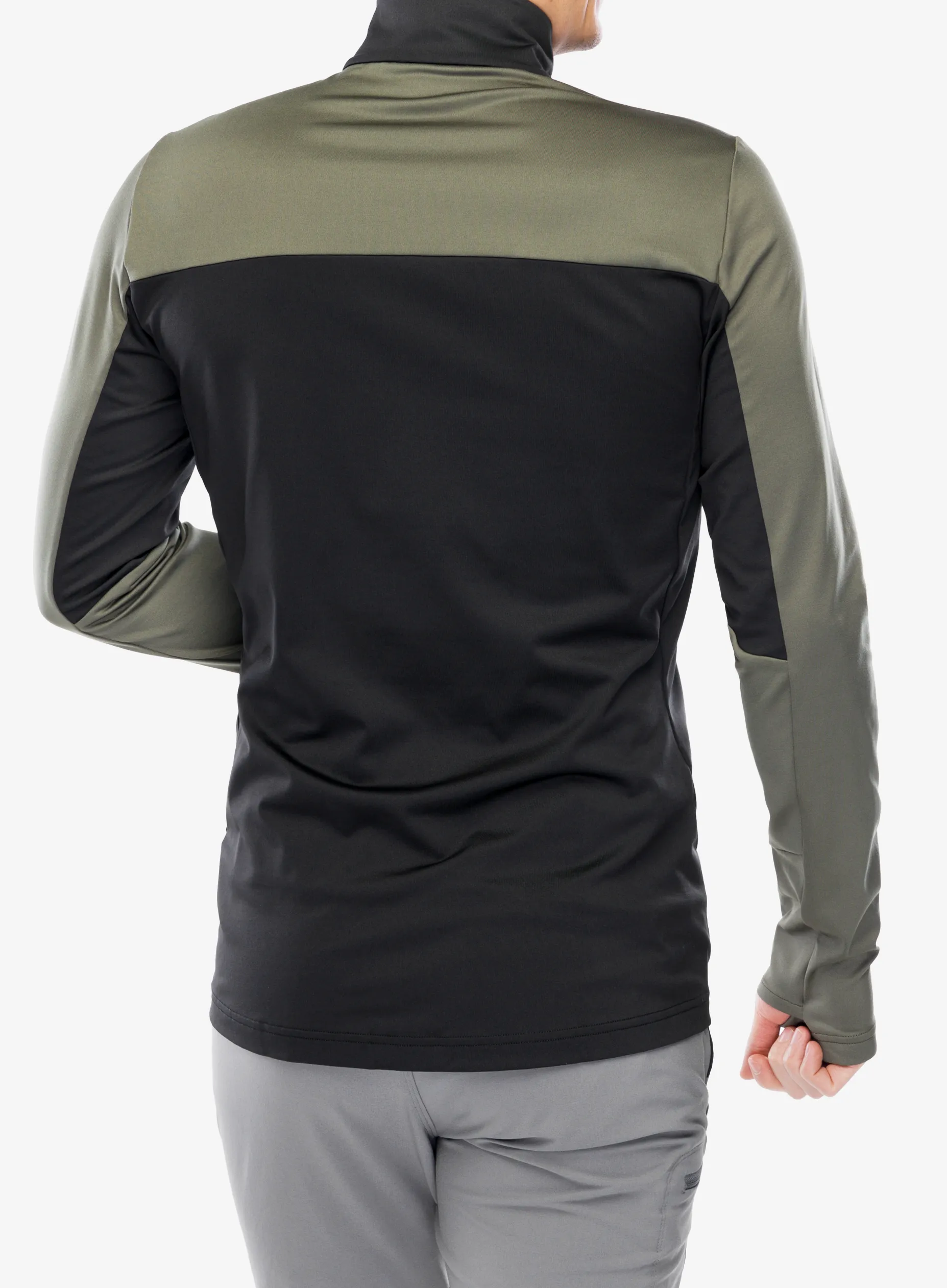 Кофта флісова Vaude Livigno Halfzip II - black/khaki