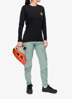 Жіноча велокофта Leatt MTB Gravity 3.0 Long Sleeve - ghost black/black