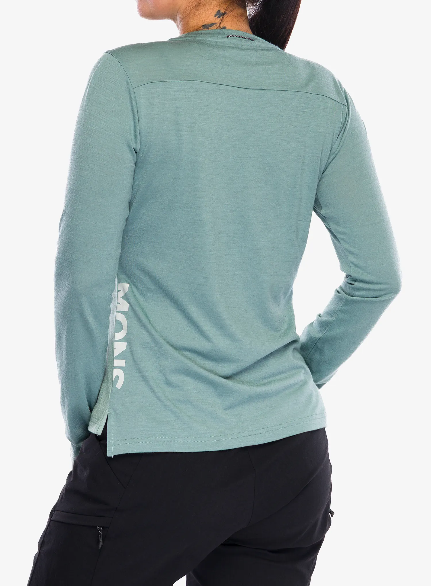 Жіноча велокофта Mons Royale Diversion Merino Bike Jersey Long Sleeve - dew/desert sage