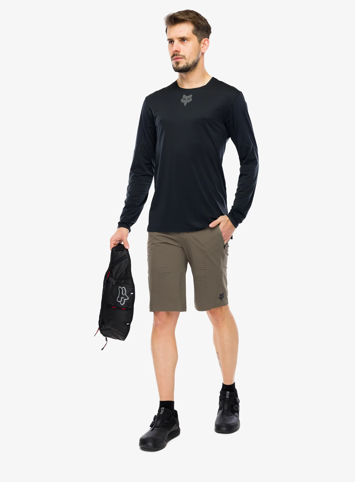Велокофта Fox Flexair LS Jersey - black