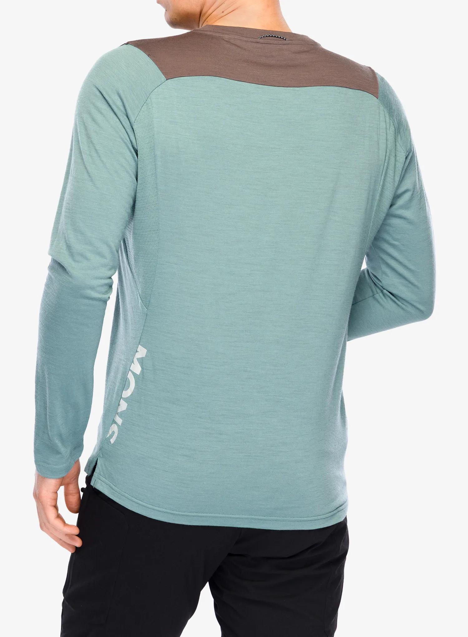 Велокофта Mons Royale Diversion Merino Bike Jersey Long Sleeve - desert sage/iron