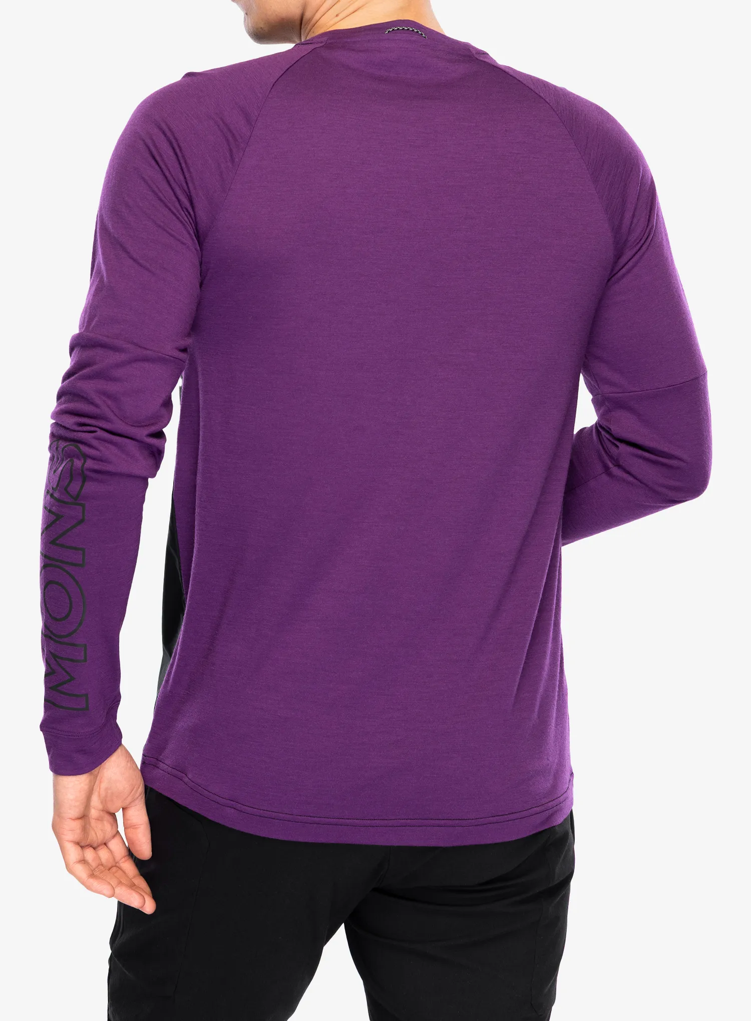 Велокофта Mons Royale Tarn Merino Bike Wind Jersey - black/boysenberry