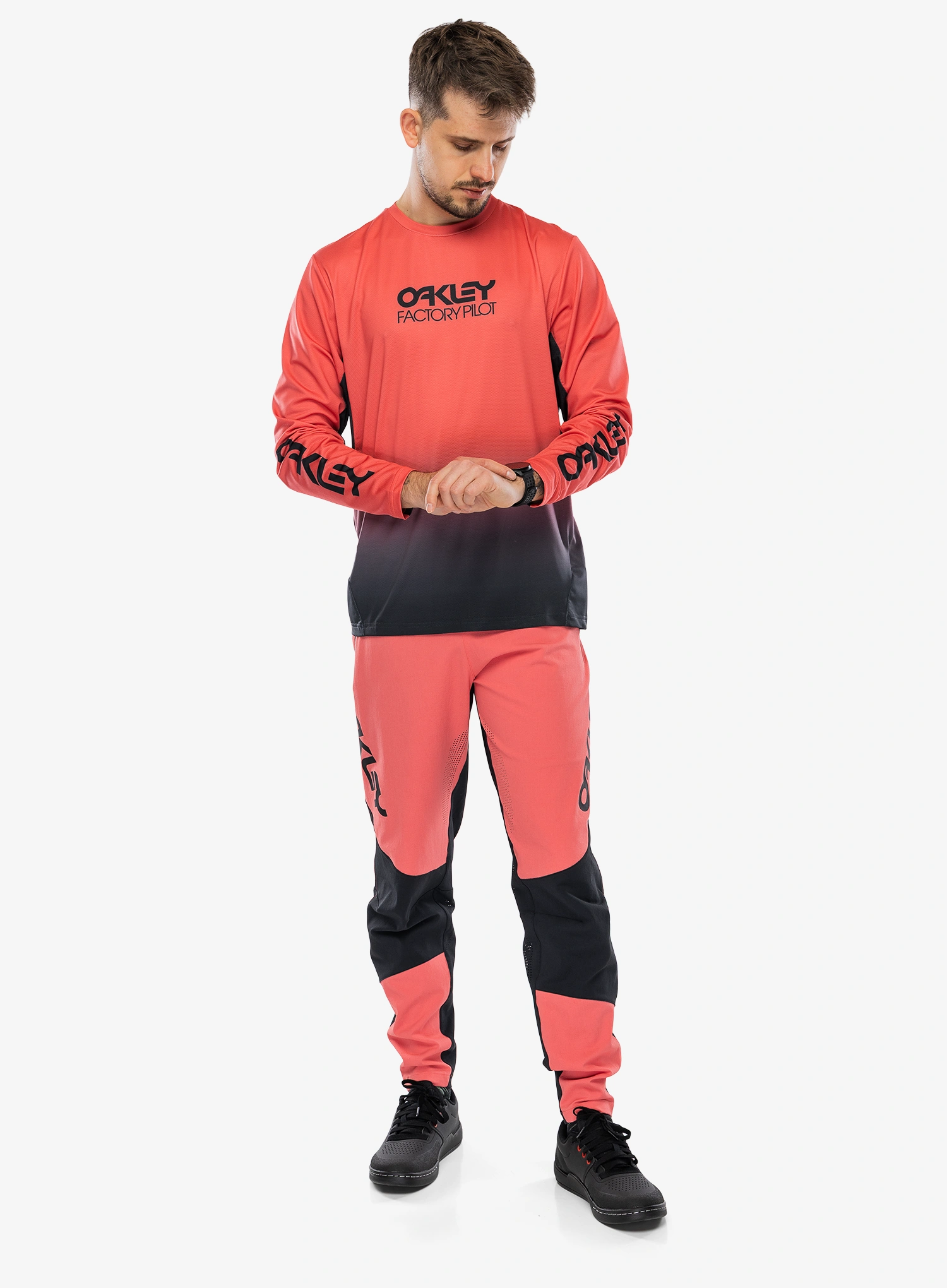 Велокофта Oakley Maven Coast LS Jersey 2.0 - gradient paloma/black