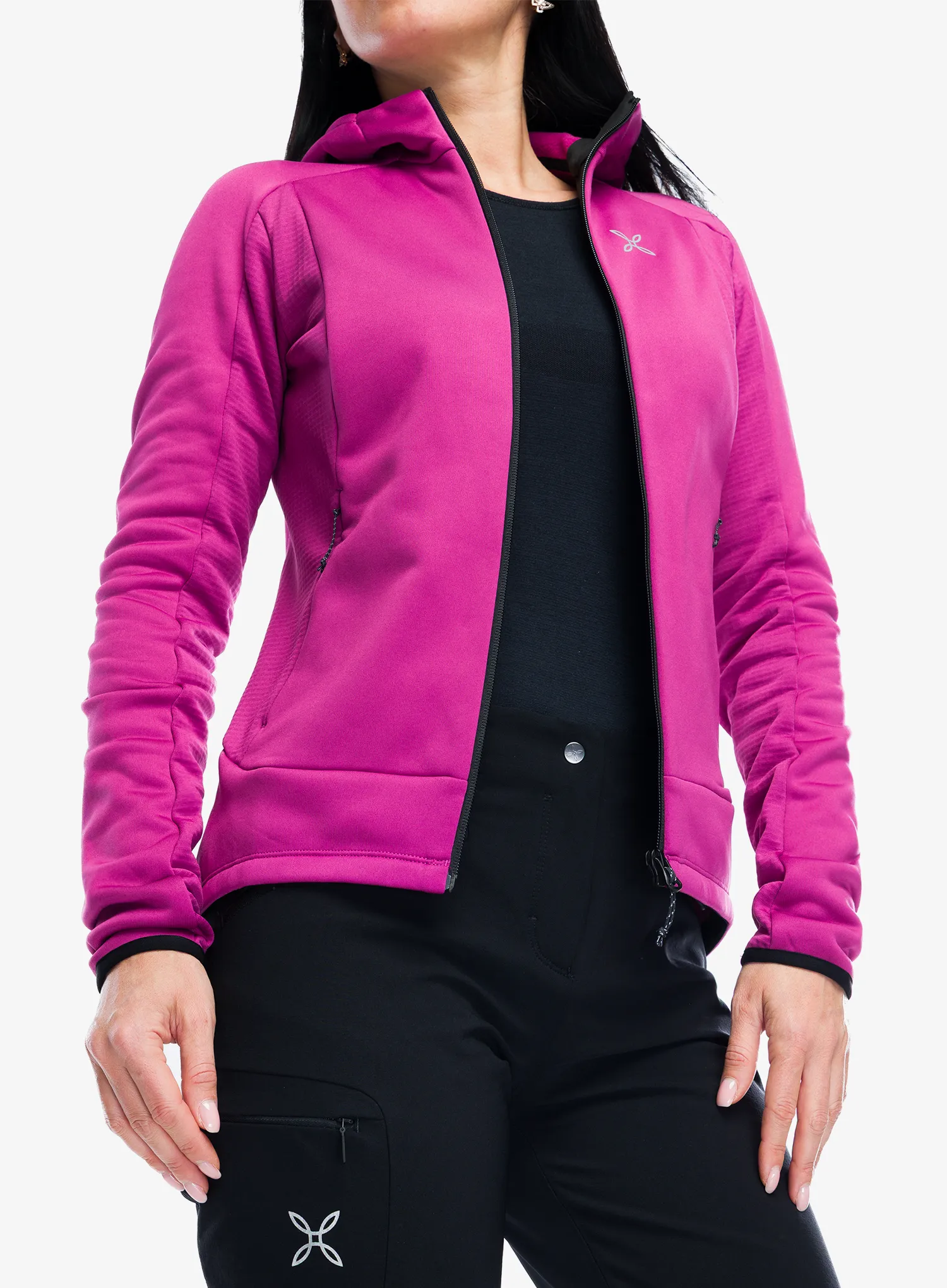 Кофта на замку жіноча Montura Pulse Hooded Maglia - baton rouge