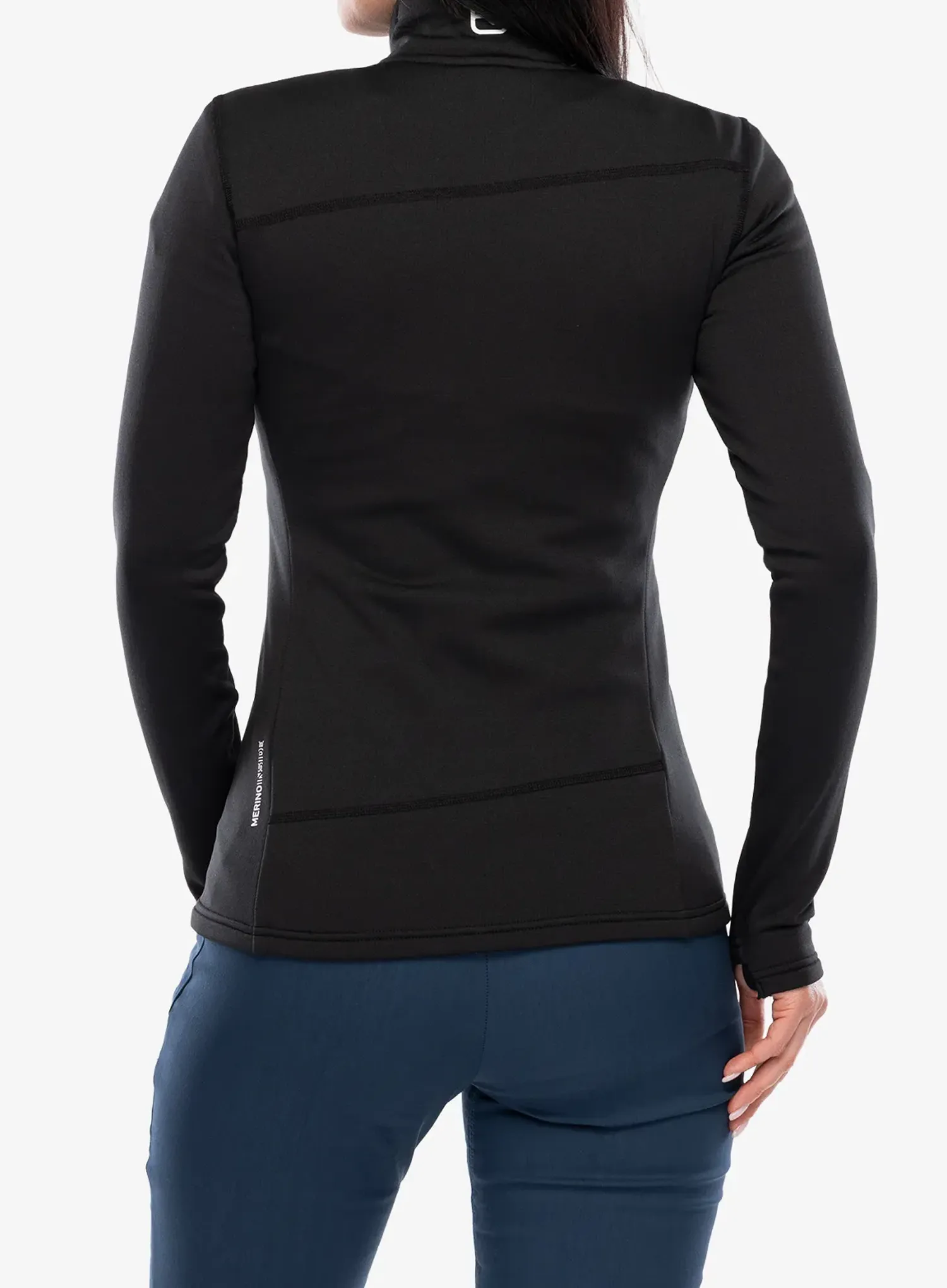 Кофта на замку жіноча Ortovox Fleece Light Jacket - black raven