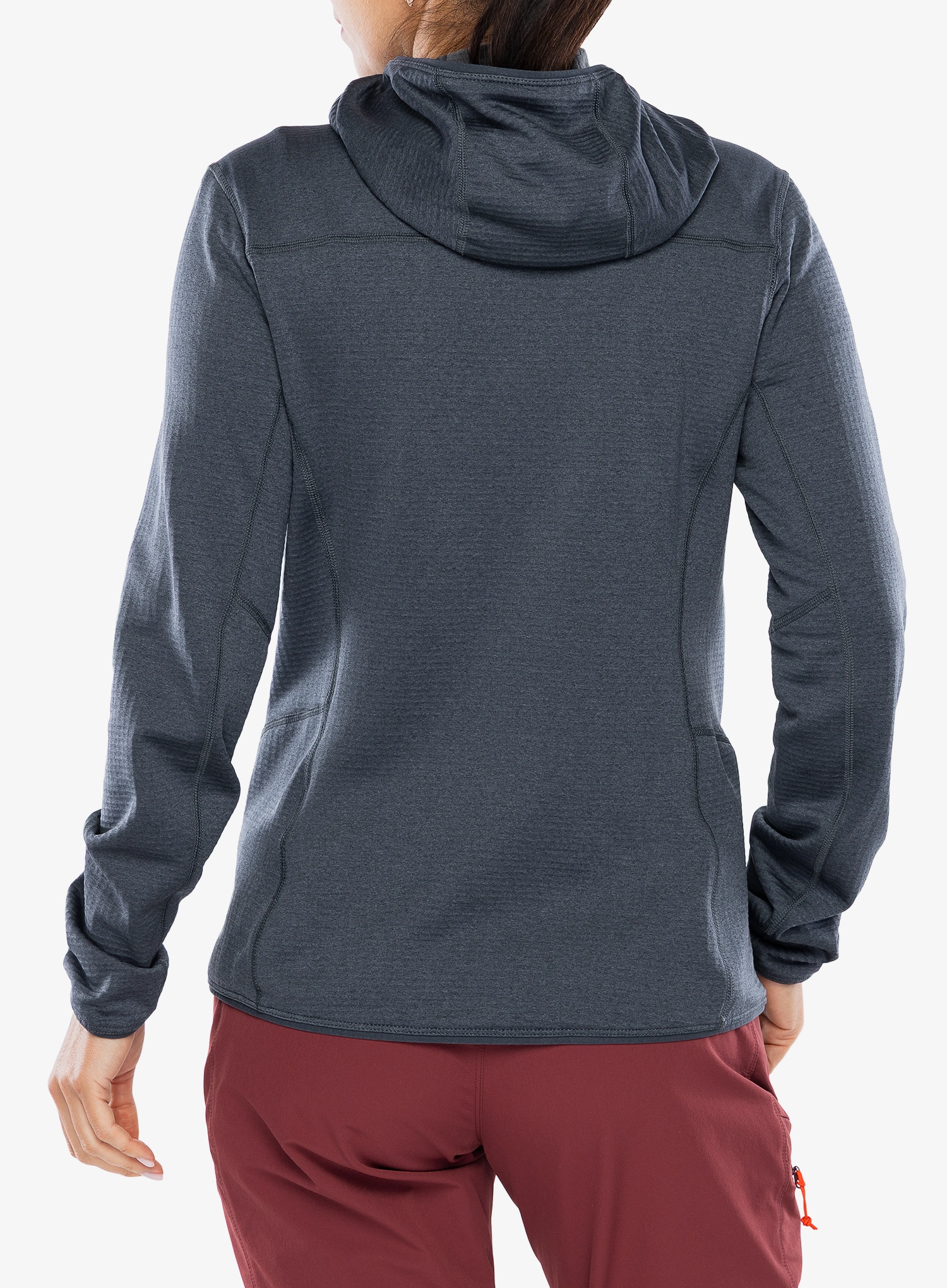 Кофта на замку жіноча Rab Ascendor Hoody - steel