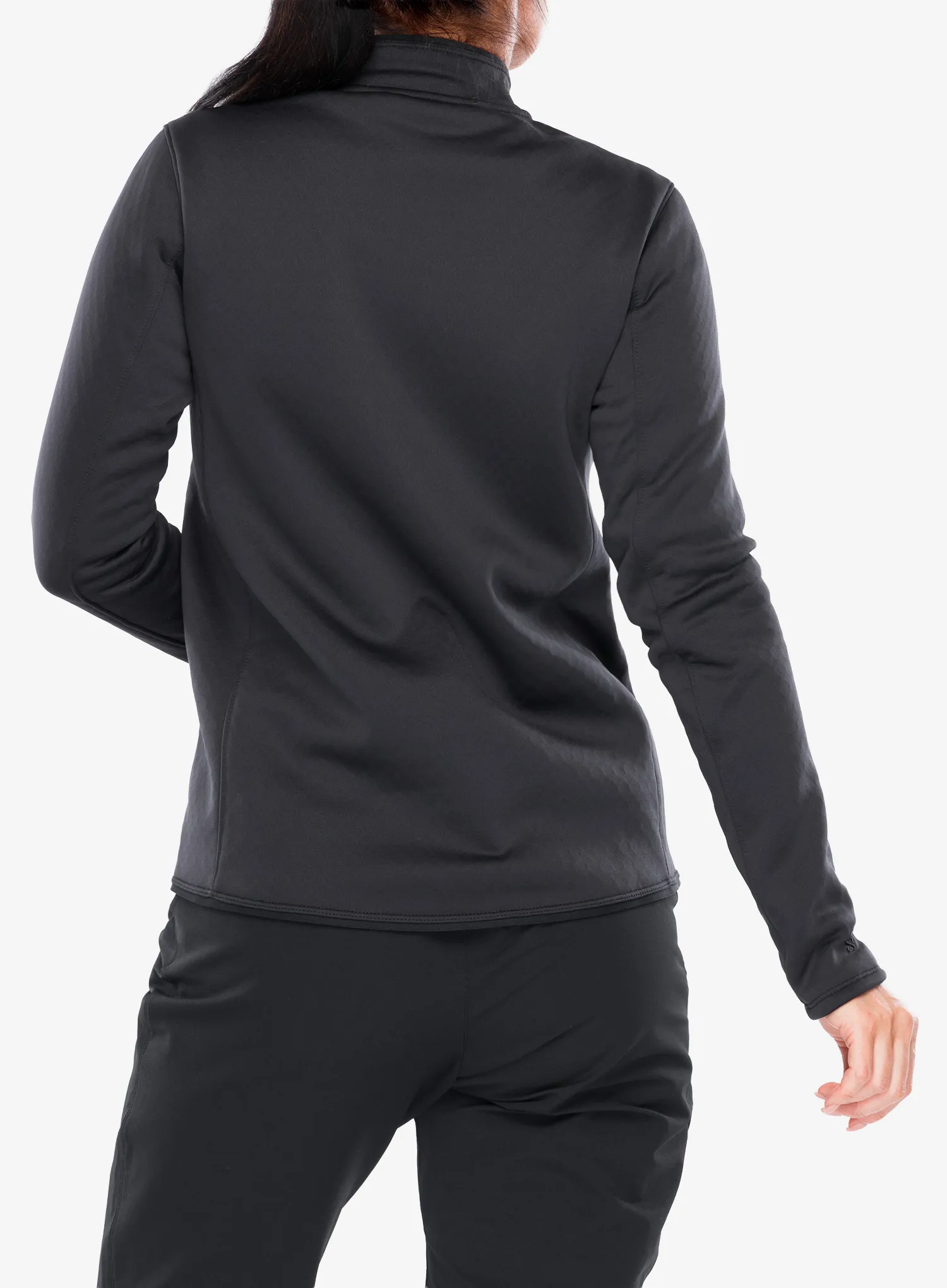 Кофта на замку жіноча Salomon Sntial Midfleece FZ - deep black