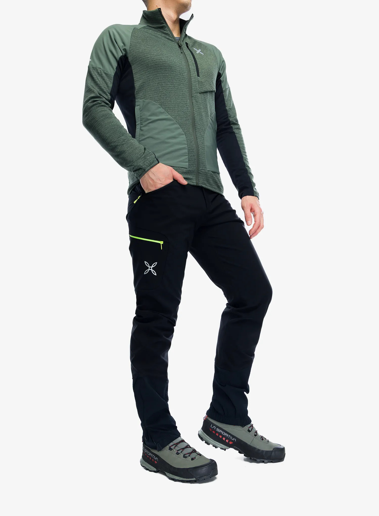 Кофта на замку Montura Thermal Grid 2 Maglia - sage green