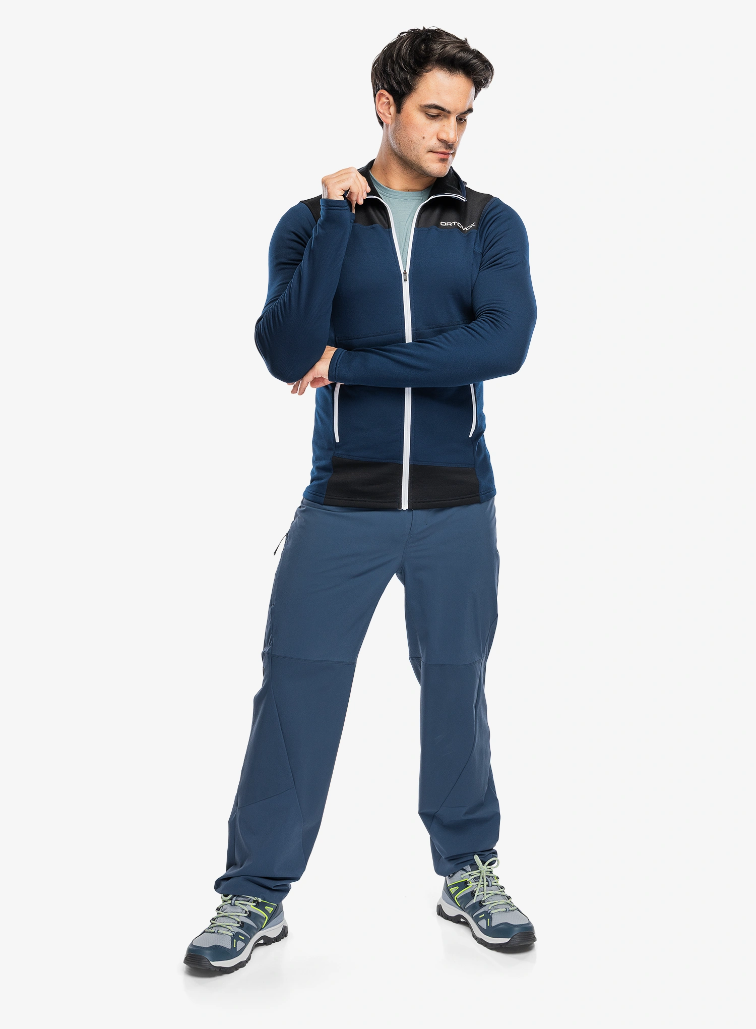 Кофта на замку Ortovox Fleece Light Hoody - deep ocean