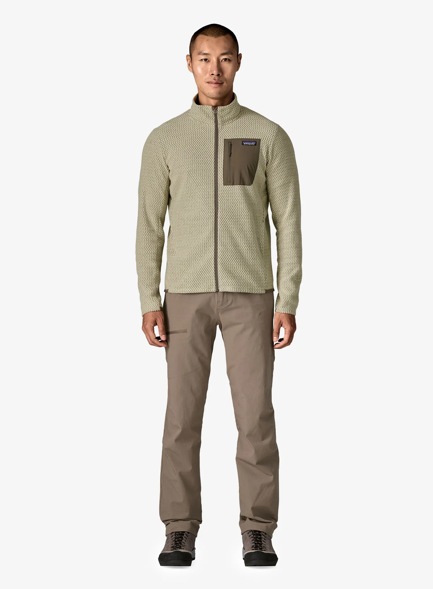 Кофта на замку Patagonia R1 Air Jacket - pelican