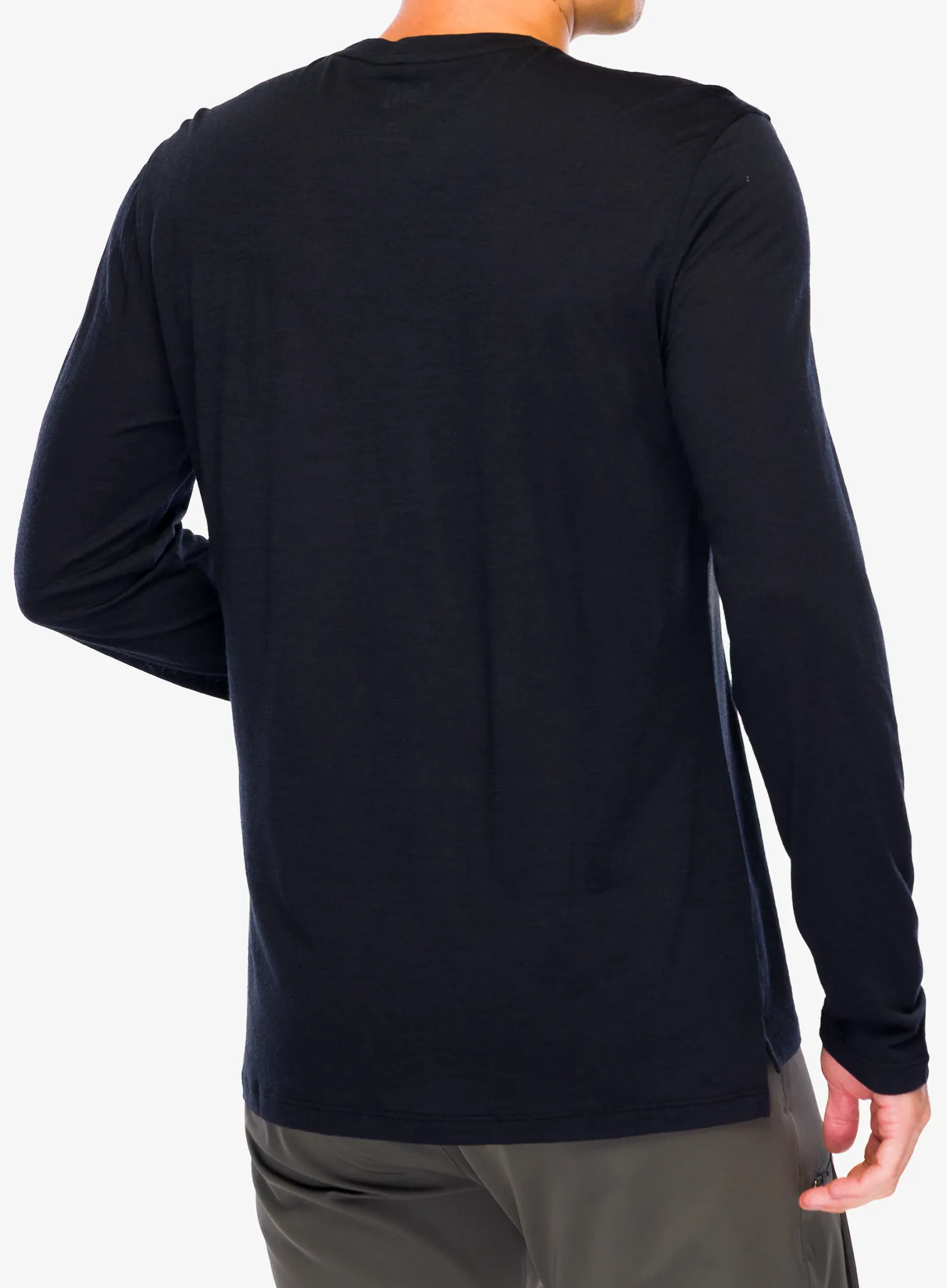Кофта Super.natural 2 Pitch Ls - jet blk/balsam green/f.grey