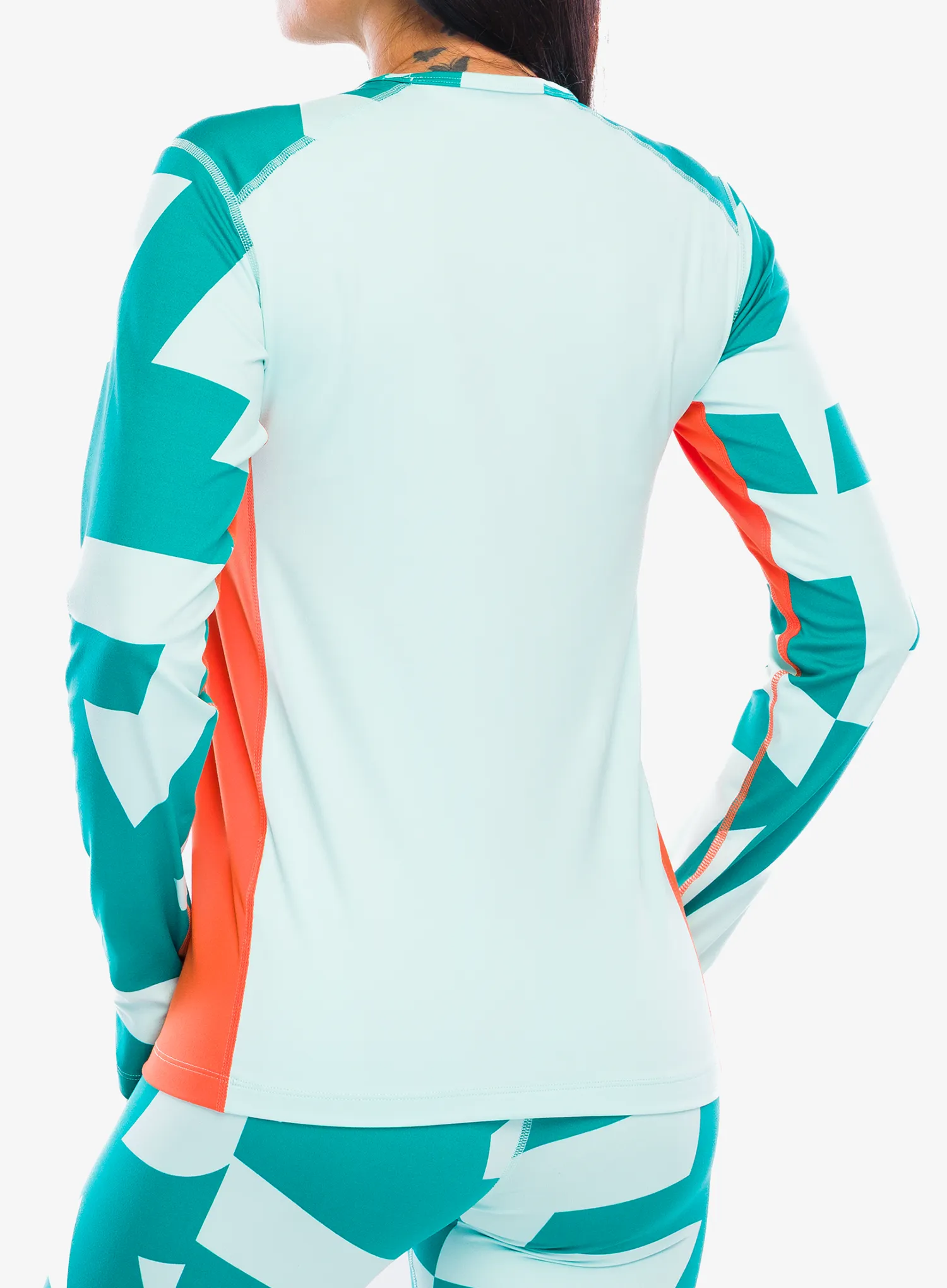 Термокофта жіноча adidas TERREX Multi Synthetic Base Layer LS - semi flash aqua/semi imp orang
