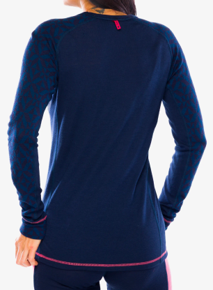 Термокофта жіноча Dovre 100% Merino Wool Active - navy
