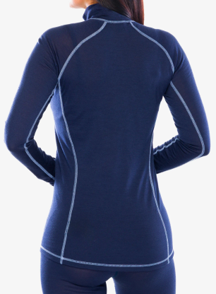 Термокофта жіноча Dovre 100% Merino Wool Zip - navy