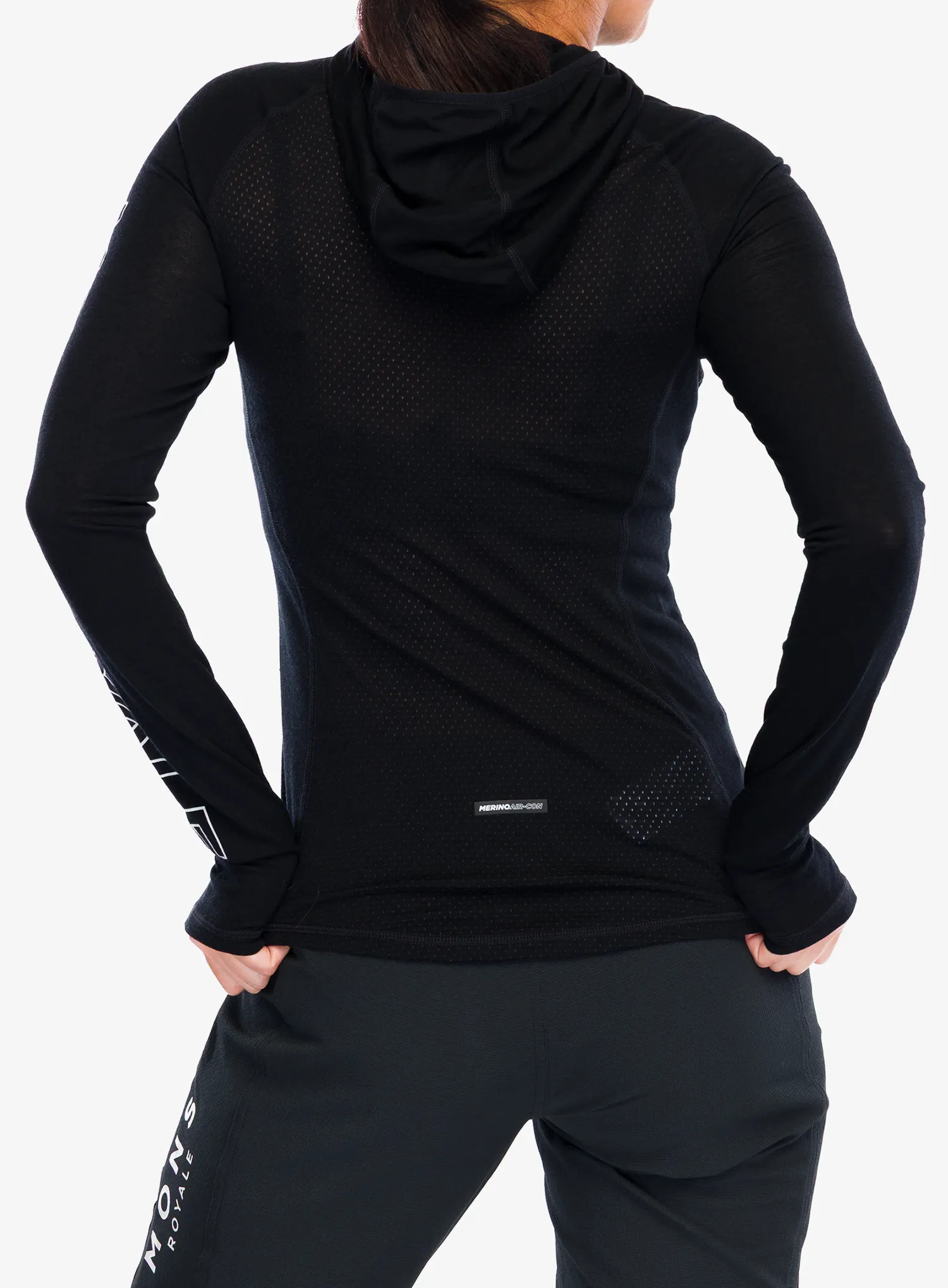 Термокофта жіноча Mons Royale Bella Tech Hood - black