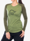 Термокофта жіноча Norrona Femund Pureull Long Sleeve - loden green