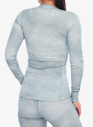Термокофта жіноча Odlo Active Warm X Pow BL Top Crew Neck L/S - silver grey