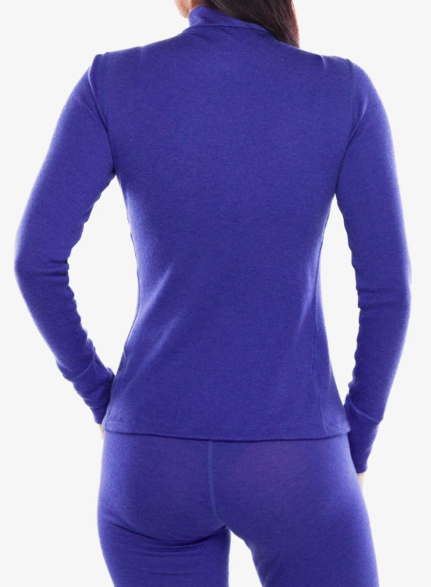 Термокофта жіноча Odlo Merino 260 BL Top Turtle Neck LS Half Zip - skipper blue