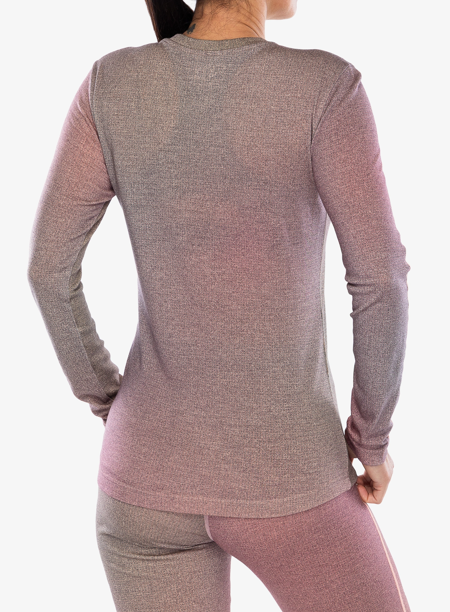 Термокофта жіноча Ortovox 185 Rock'N'Wool Print LS - aop dawn rose