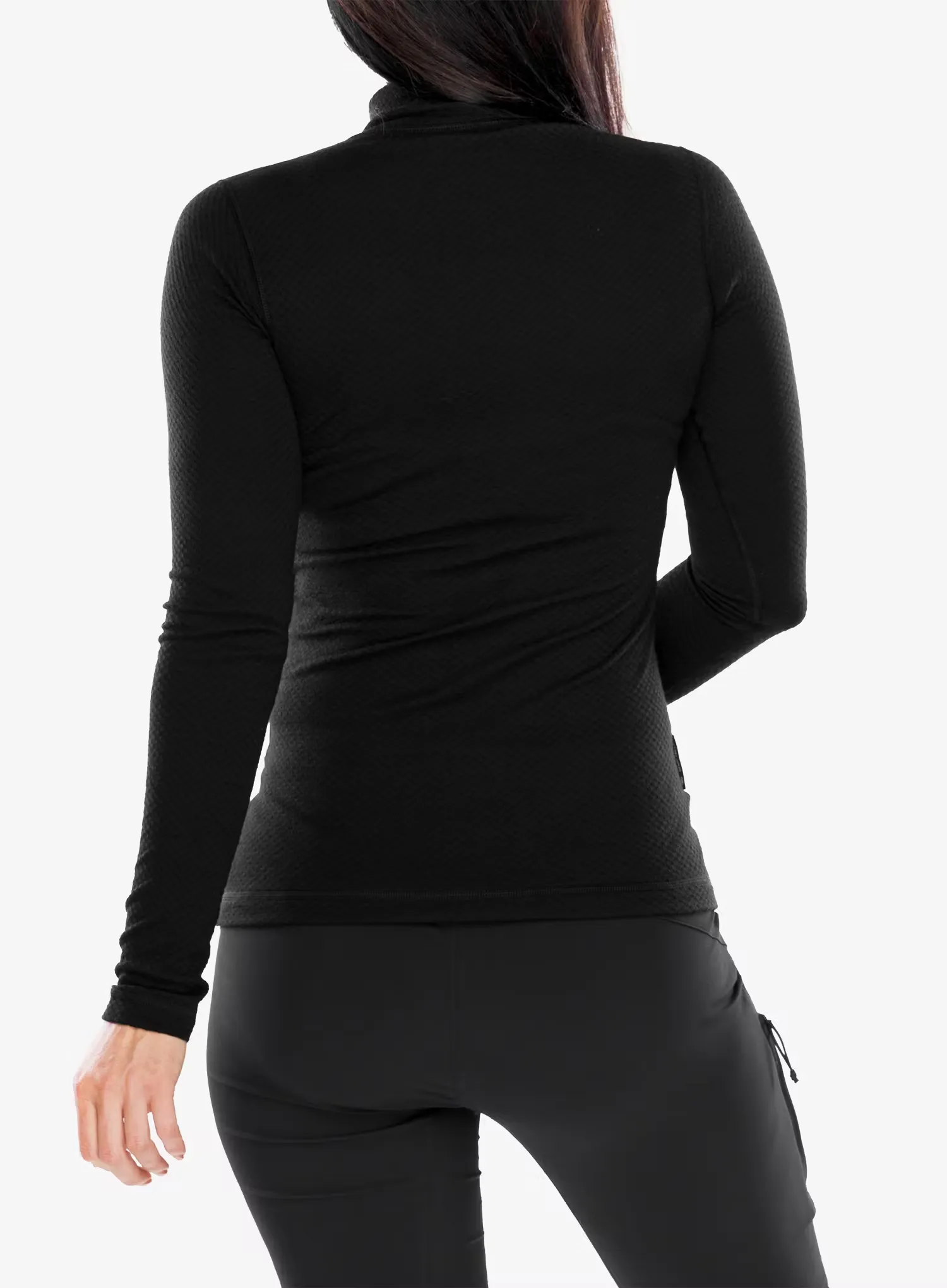 Термокофта жіноча Sensor Merino DF Tee L/S Zip - black