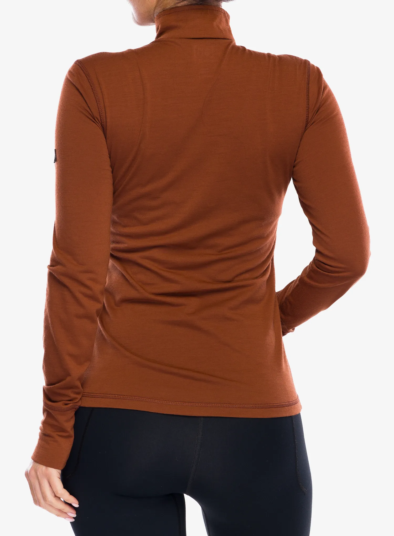 Термокофта жіноча Super.natural Tundra 175 Zip 1/4 Flear - horn brown/copper