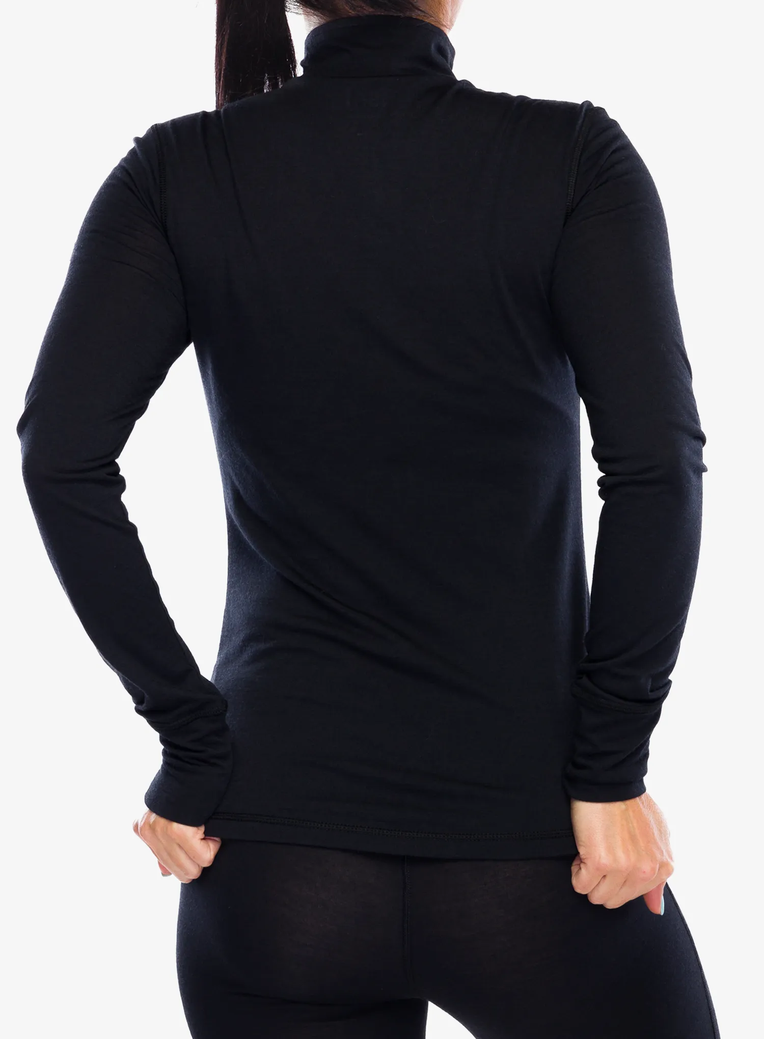 Термокофта жіноча Super.natural Tundra175 Zip 1/4 - jet black
