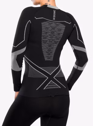 Термокофта жіноча X-Bionic Energy Accumulator Light Shirt LS - x black/light grey