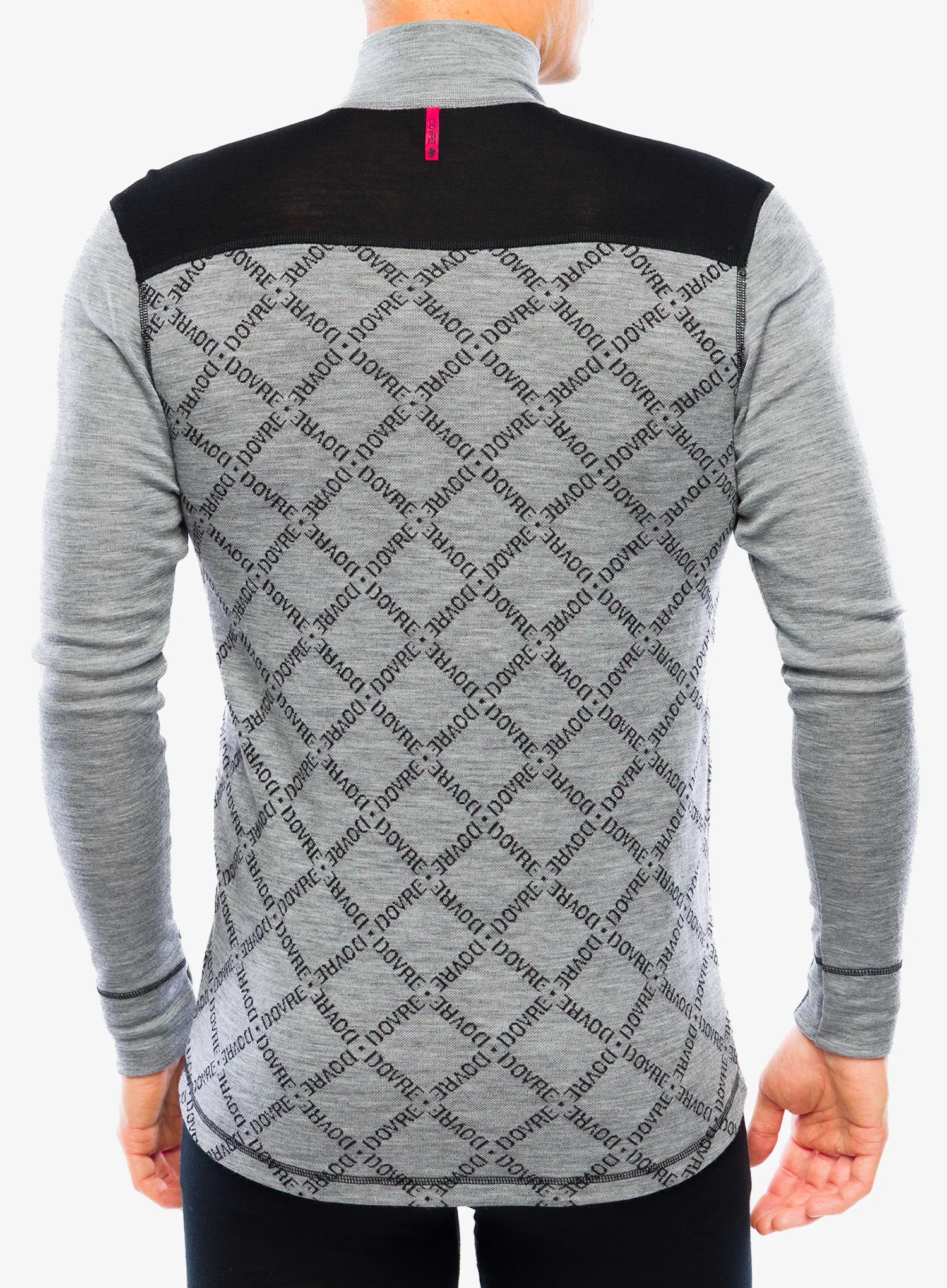 Термокофта Dovre 100% Merino Wool Half Zip - grey