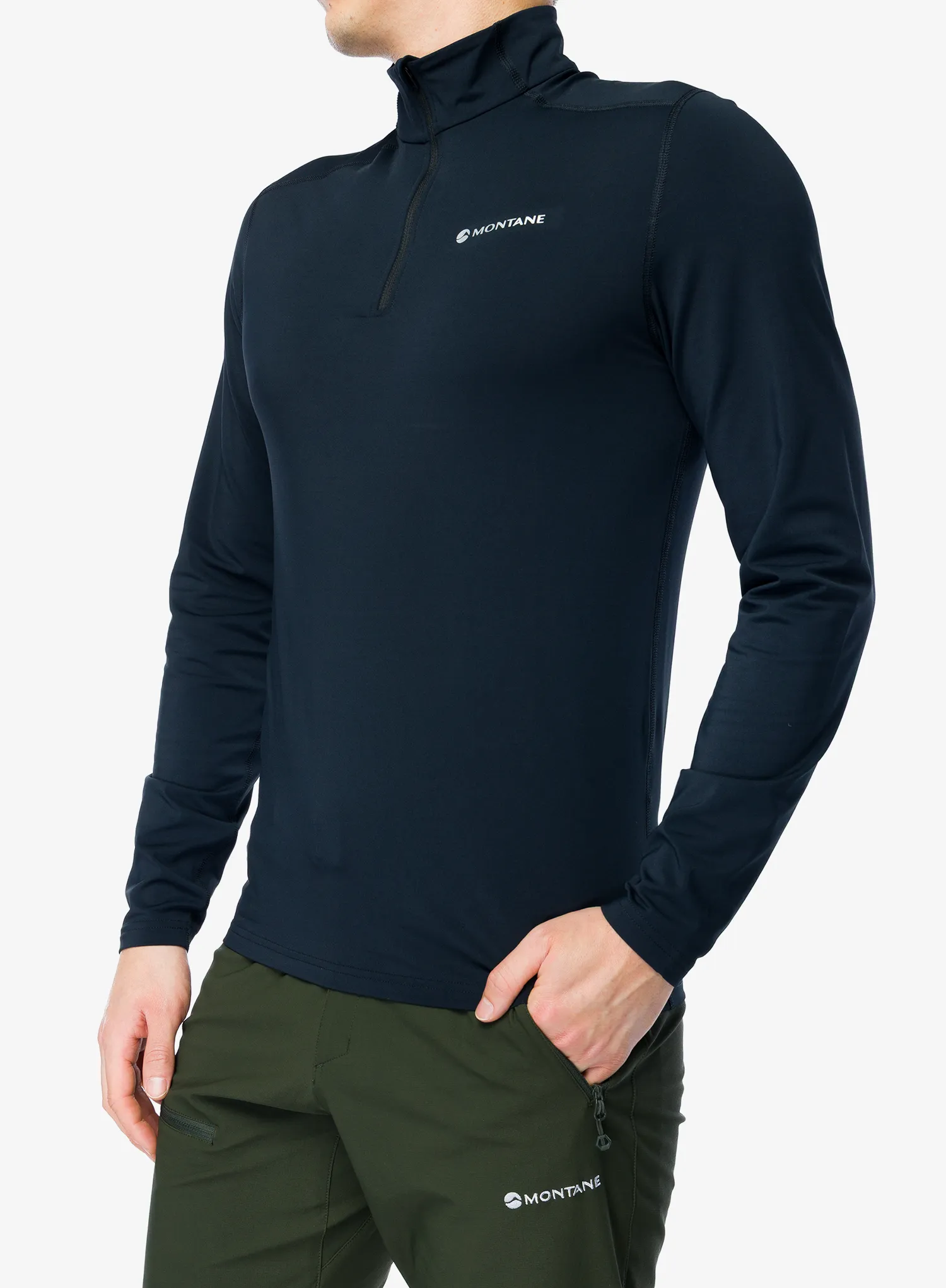 Термокофта Montane Dart Xt Zip Neck - black