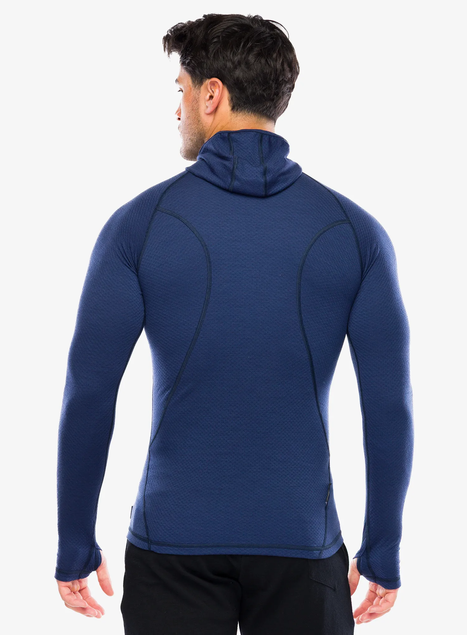 Термокофта Sensor Merino DF Tee L/S Hooded - deep blue