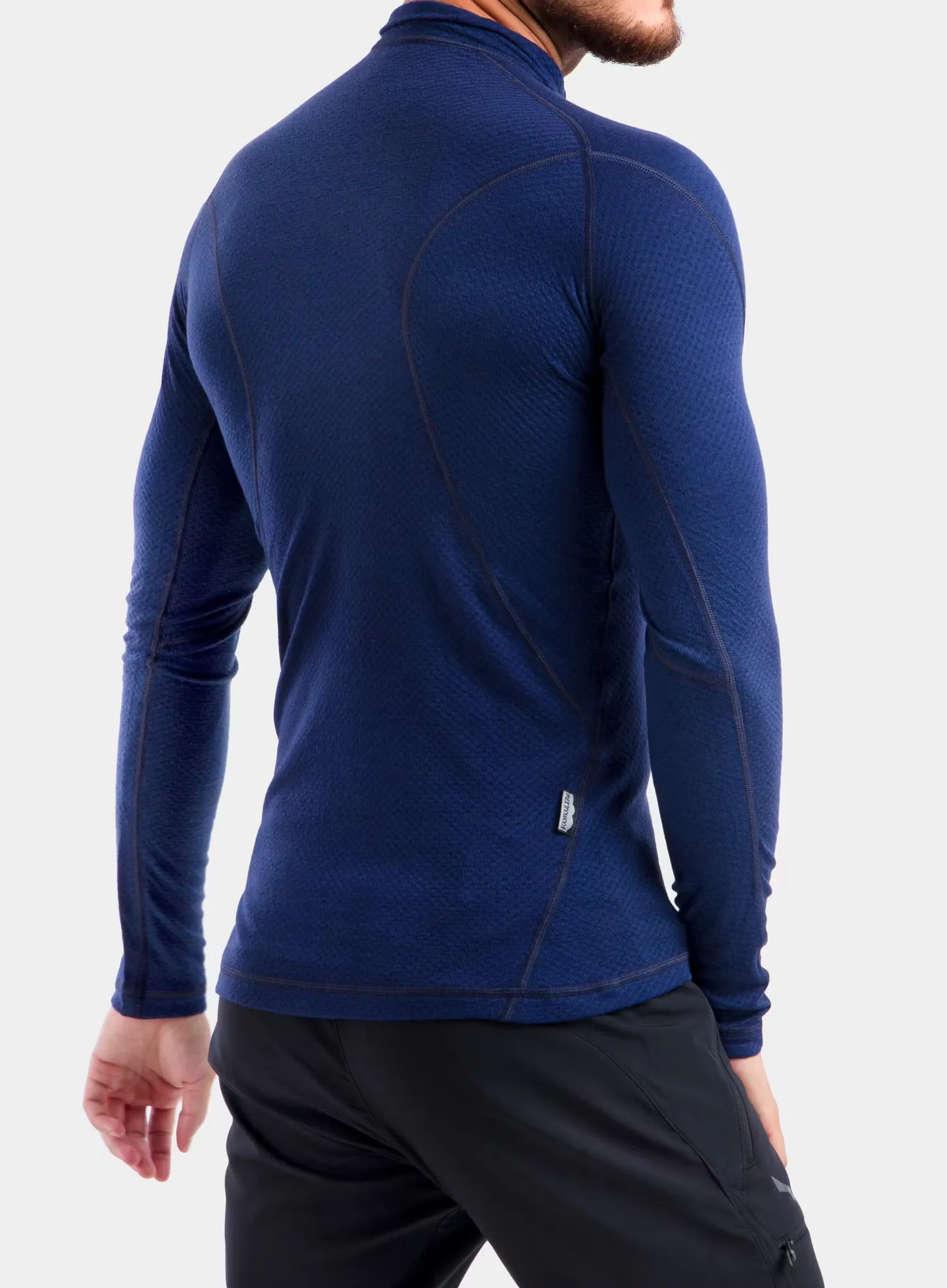 Термокофта Sensor Merino DF Tee L/S Zip - deep blue