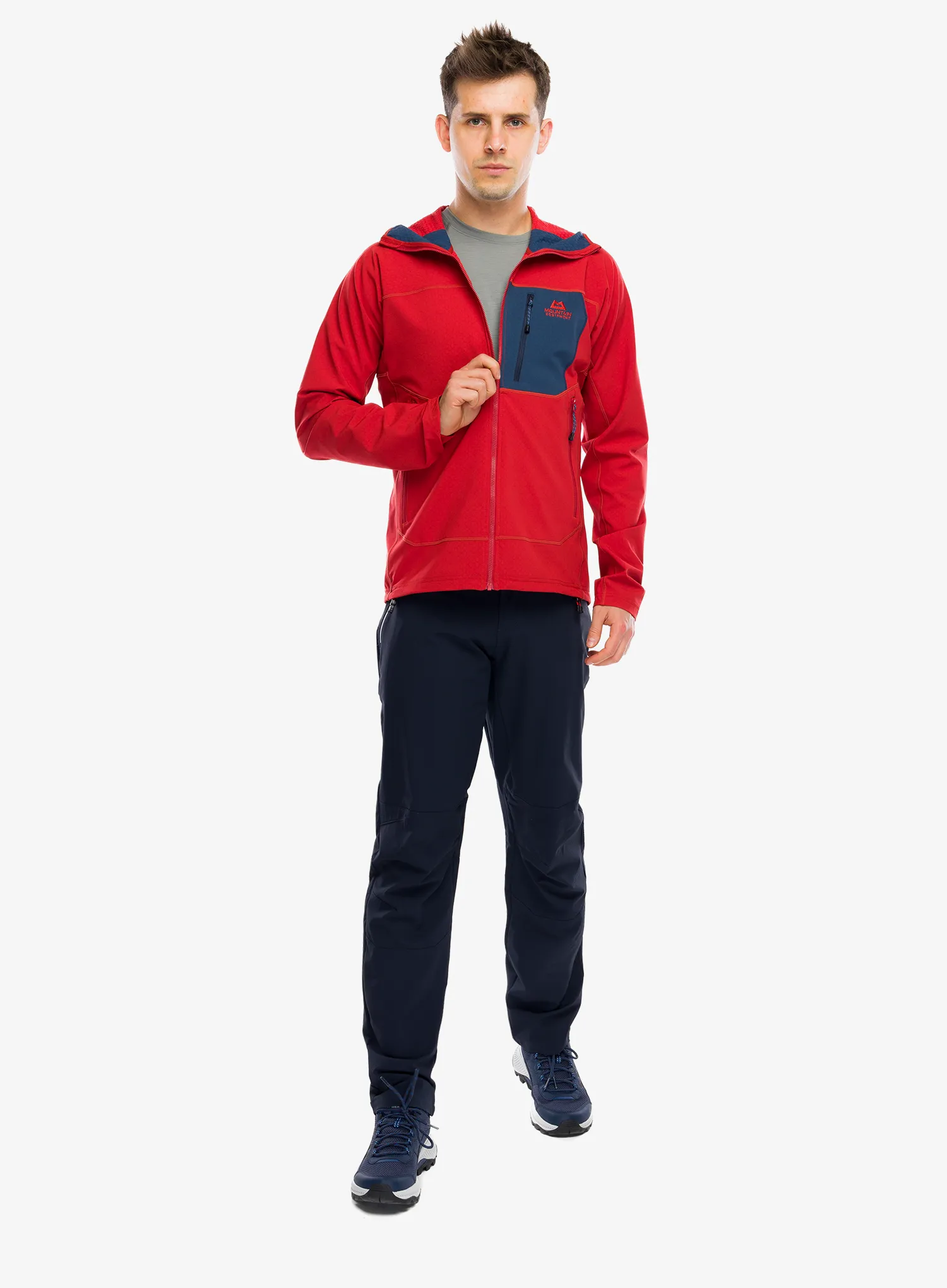 Кофта трекінгова Mountain Equipment Arrow Hooded Jacket - dusk/redrock