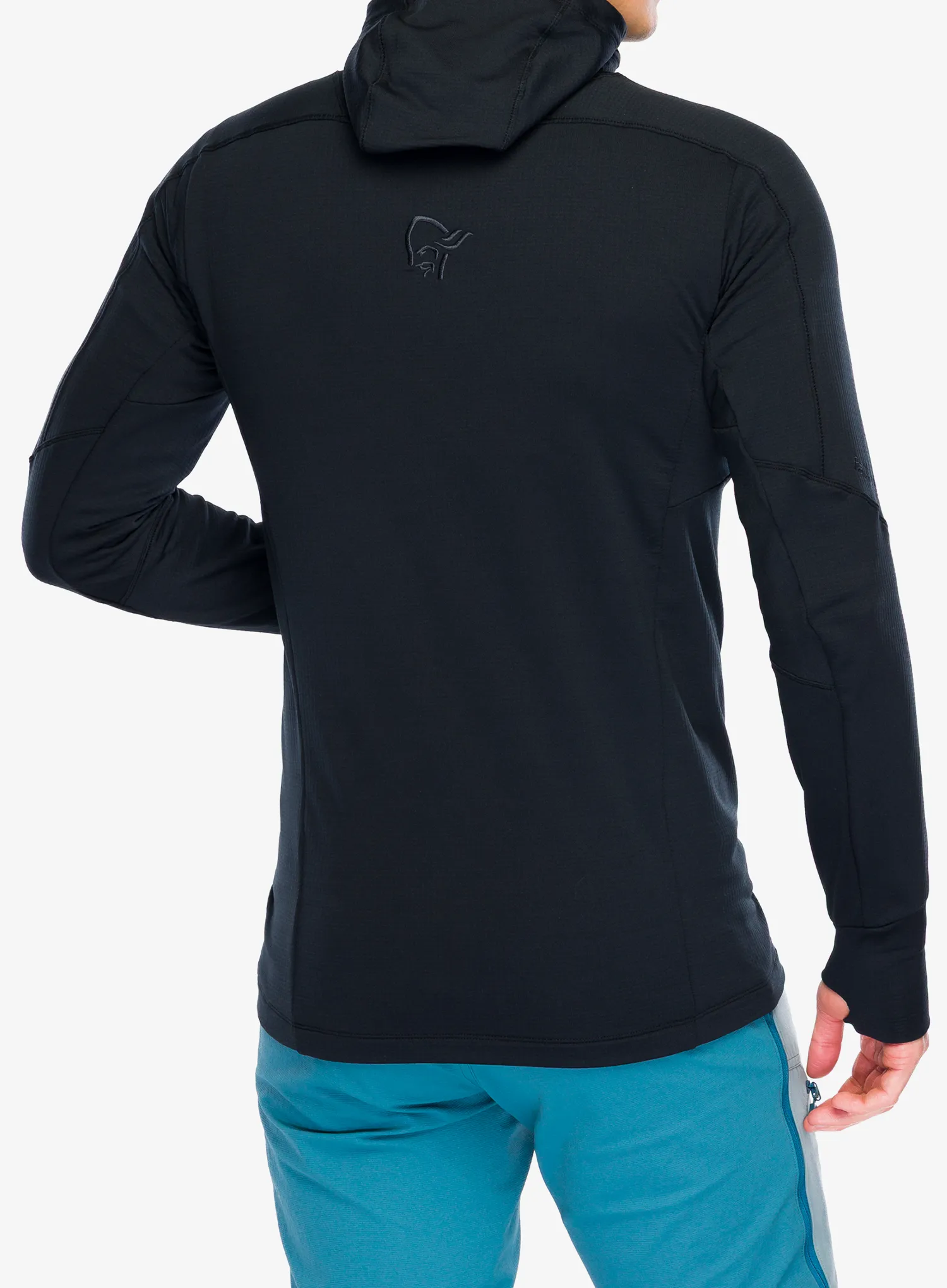 Кофта трекінгова Norrona Falketind Power Grid Hood - caviar black