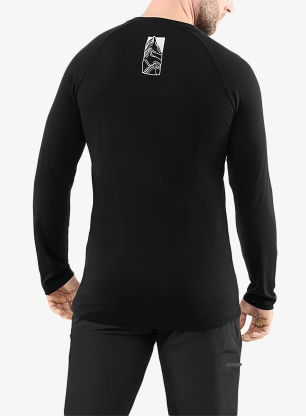 Кофта Viking Longsleeve Andali - black/light grey