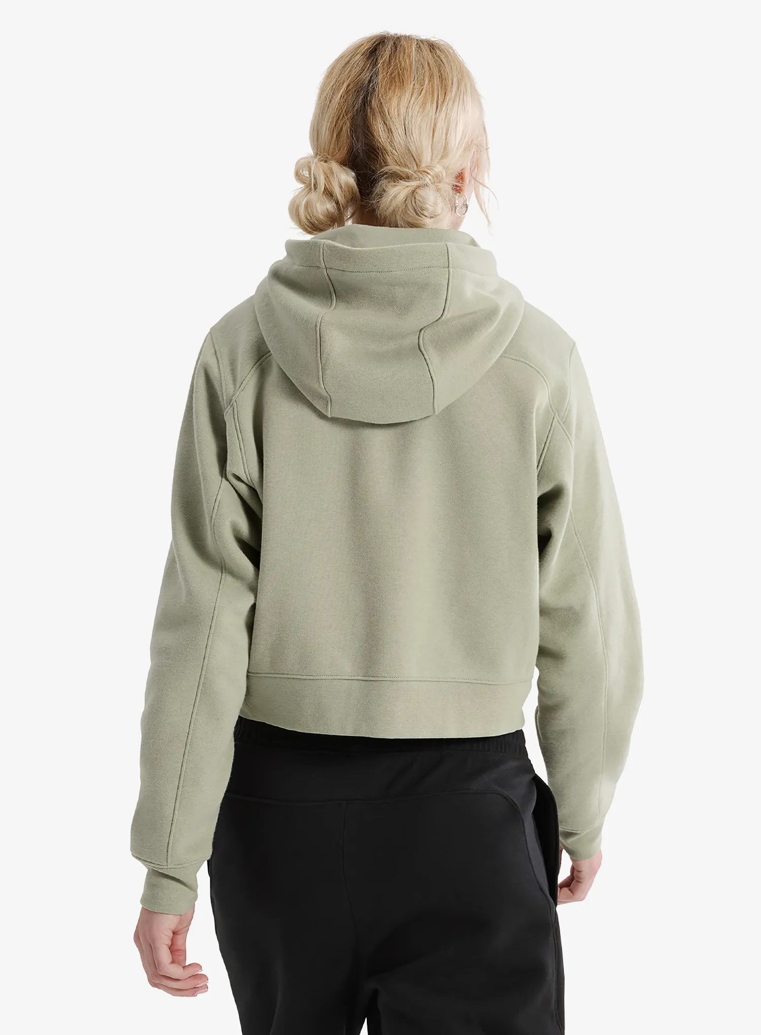 Кофта для скелелазіння жіноча Arcteryx Emblem Fleece Full Zip Crop Hoody - habitat