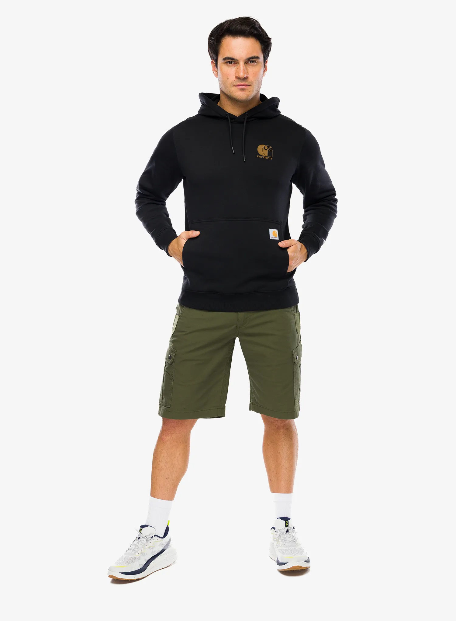Кофта з каптуром Carhartt Carhartt Force Logo Sweatshirt - black