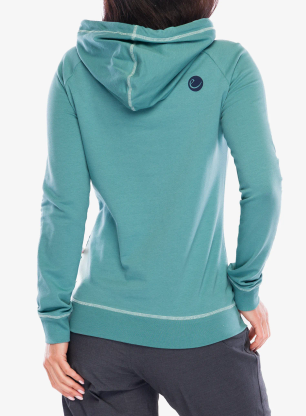 Кофта з каптуром жіноча Edelrid Tecu Hoody - mineral blue