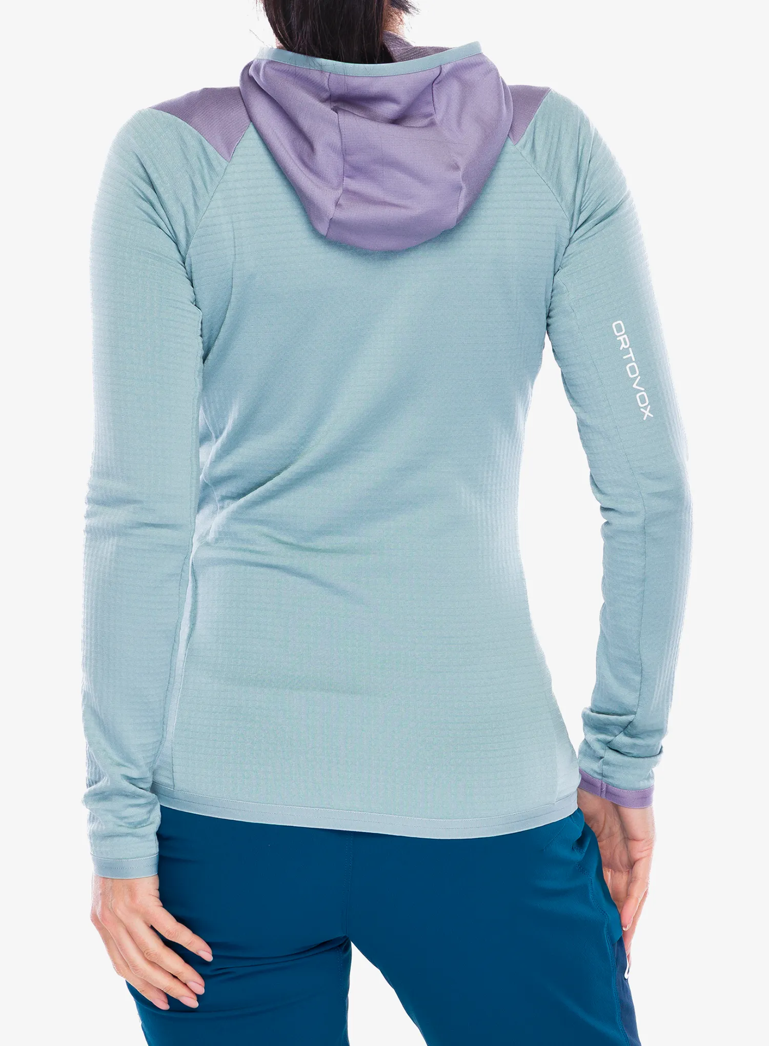 Кофта з каптуром жіноча Ortovox Fleece Grid Hoody - glacier grey