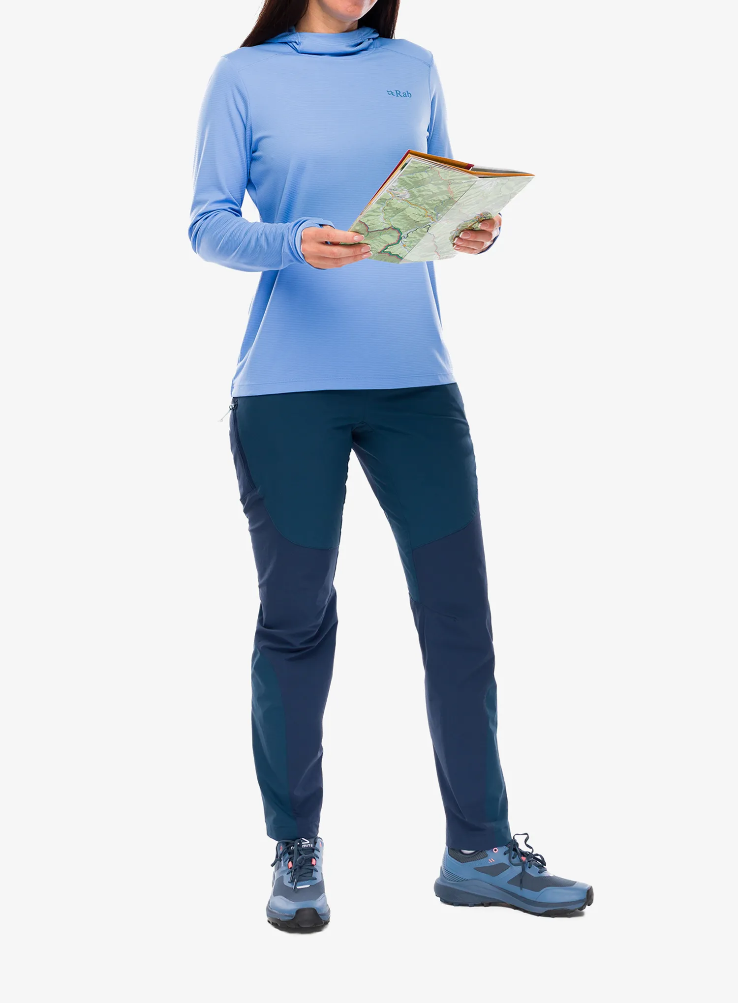 Кофта з каптуром жіноча Rab Force Hoody - bluebird