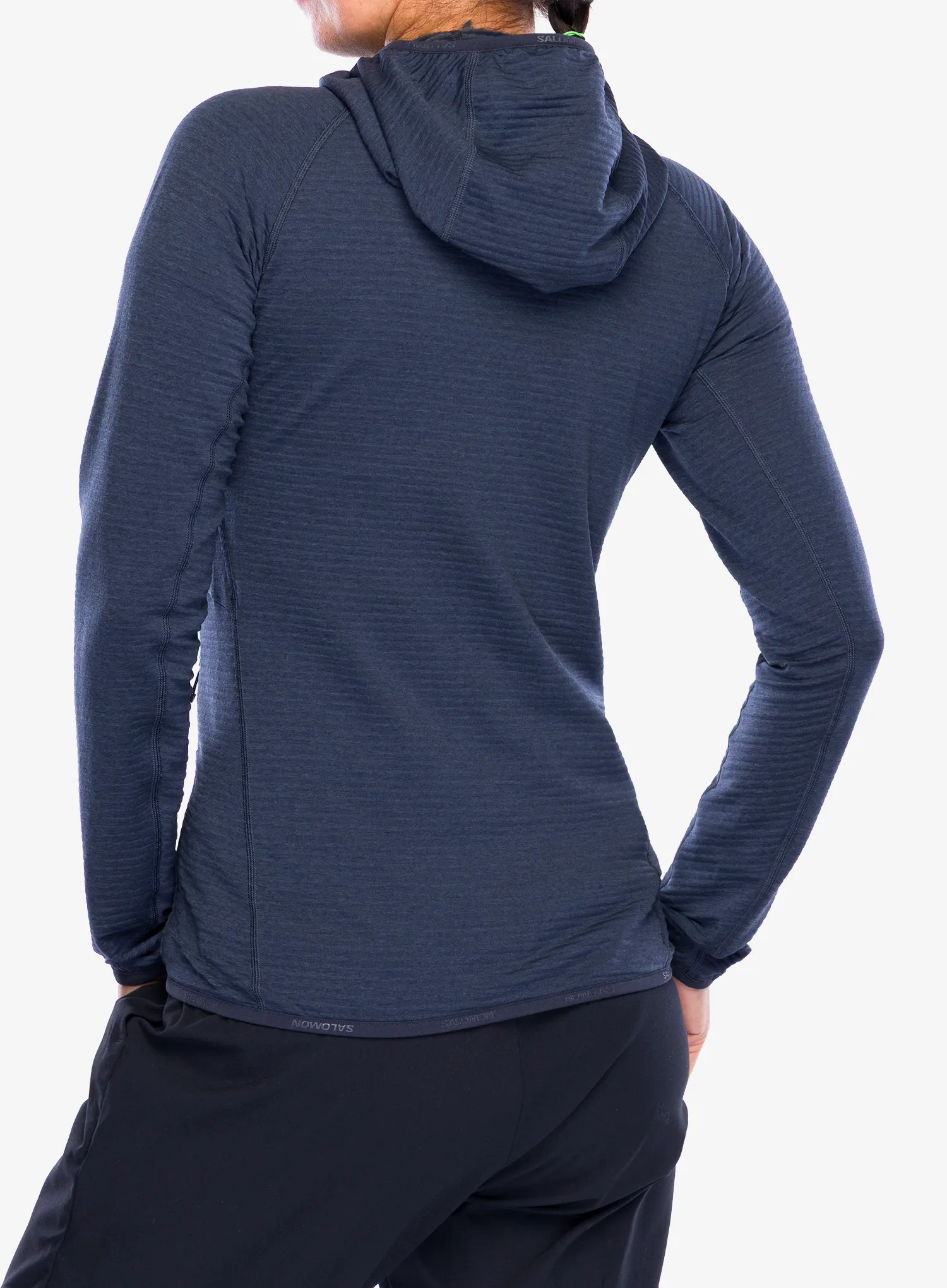 Кофта з каптуром жіноча Salomon Essential Lightwarm Hoodie - blue nights