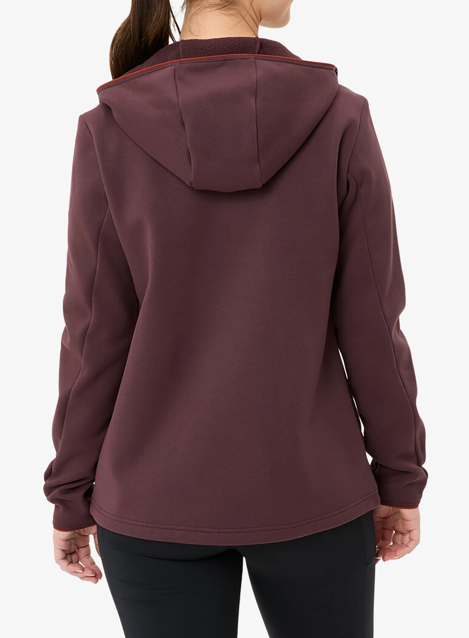Кофта з каптуром жіноча Vaude Idris Fleece Hoody - dark oak