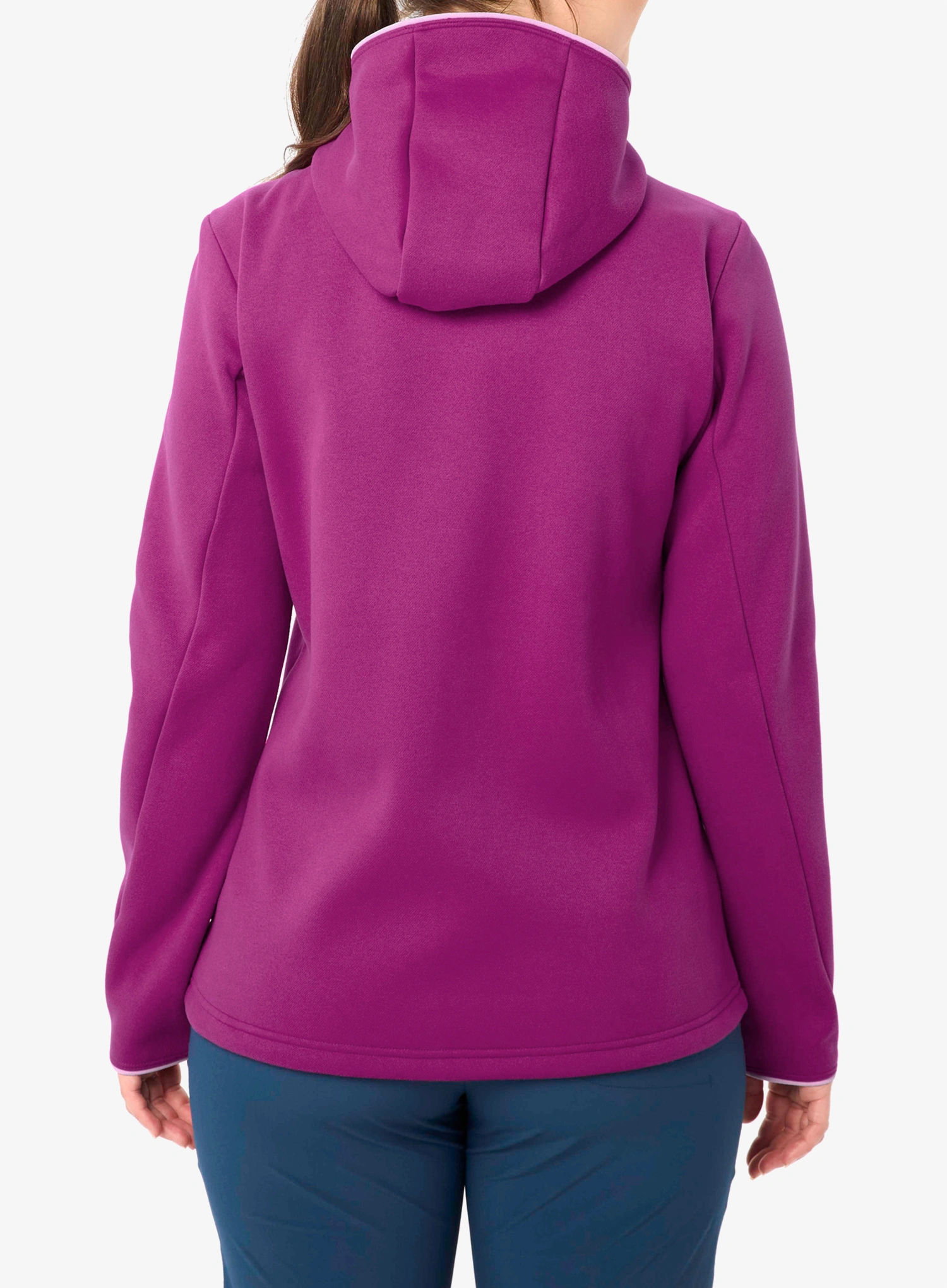 Кофта з каптуром жіноча Vaude Idris Fleece Hoody - pink orchid