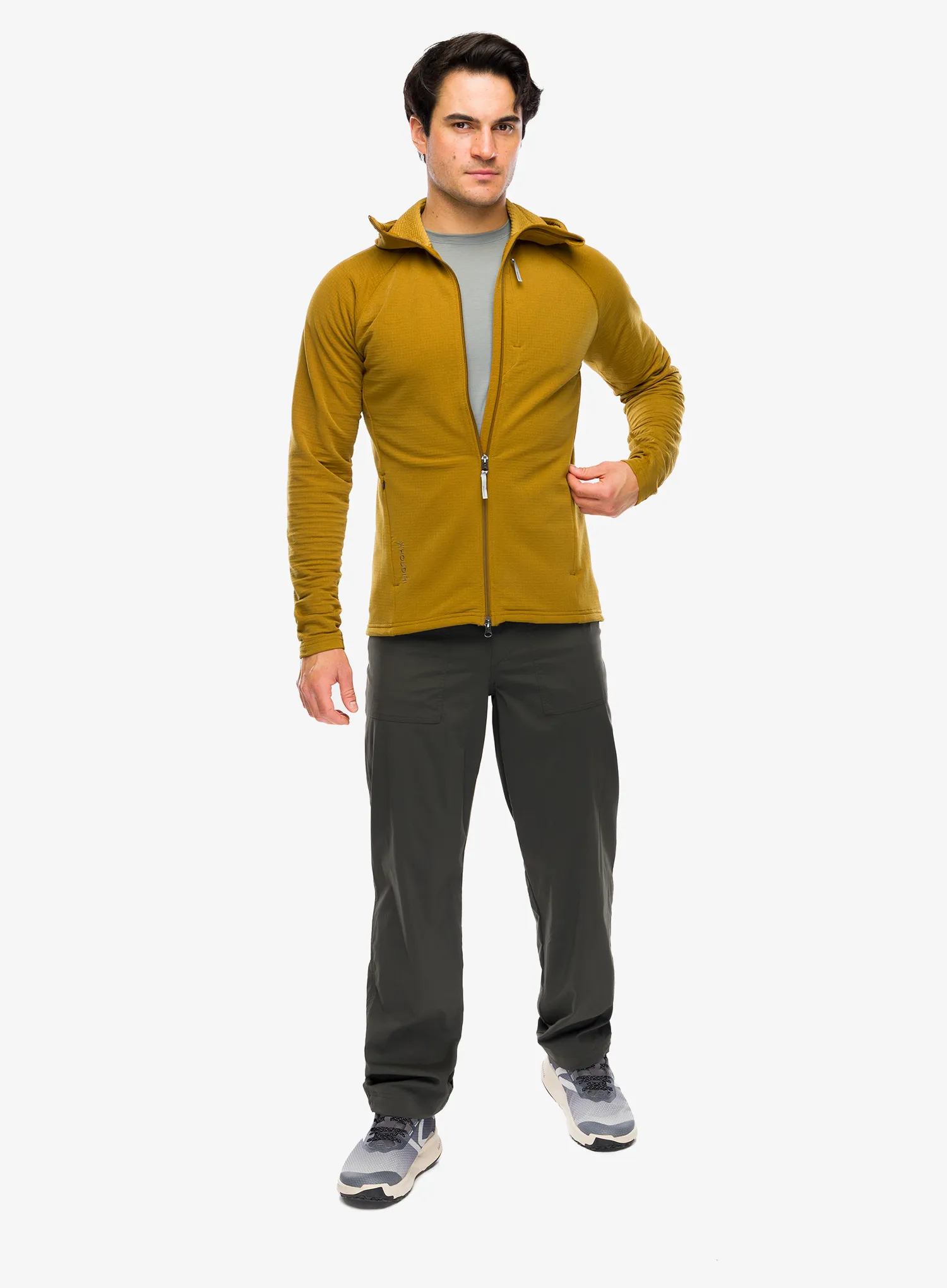Кофта з каптуром Houdini Aero Houdi - greenish gold