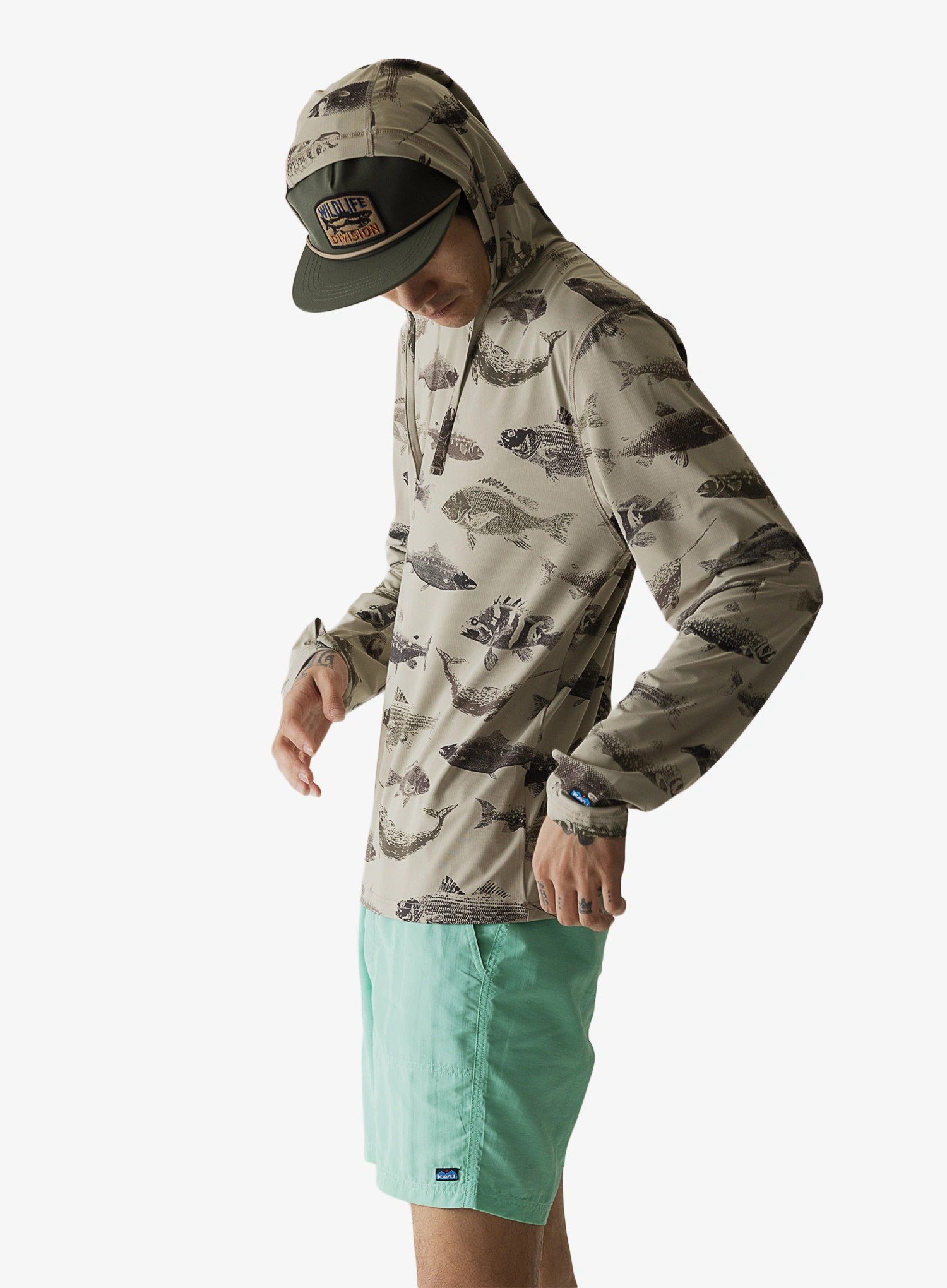 Кофта з каптуром Kavu Sunday Hoodie - fish big