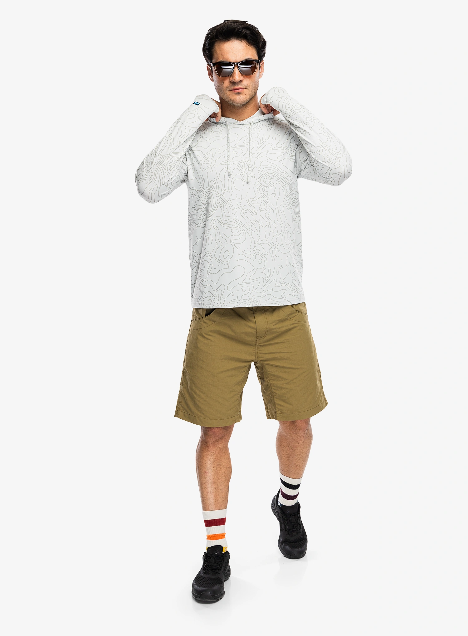 Кофта з каптуром Kavu Sunday Hoodie - stone topo