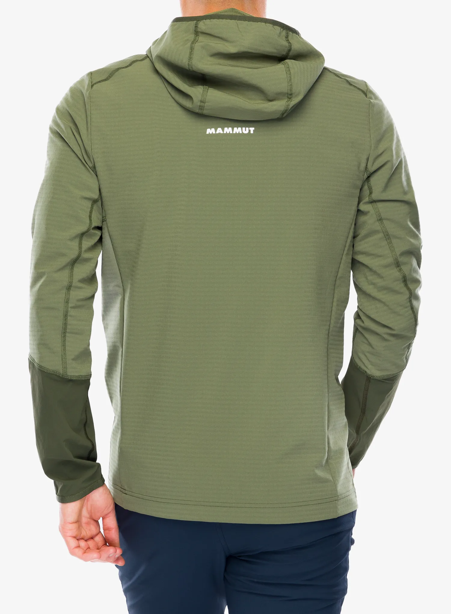 Кофта з каптуром Mammut Madris Light ML Half Zip Hoody - marsh/dark marsh